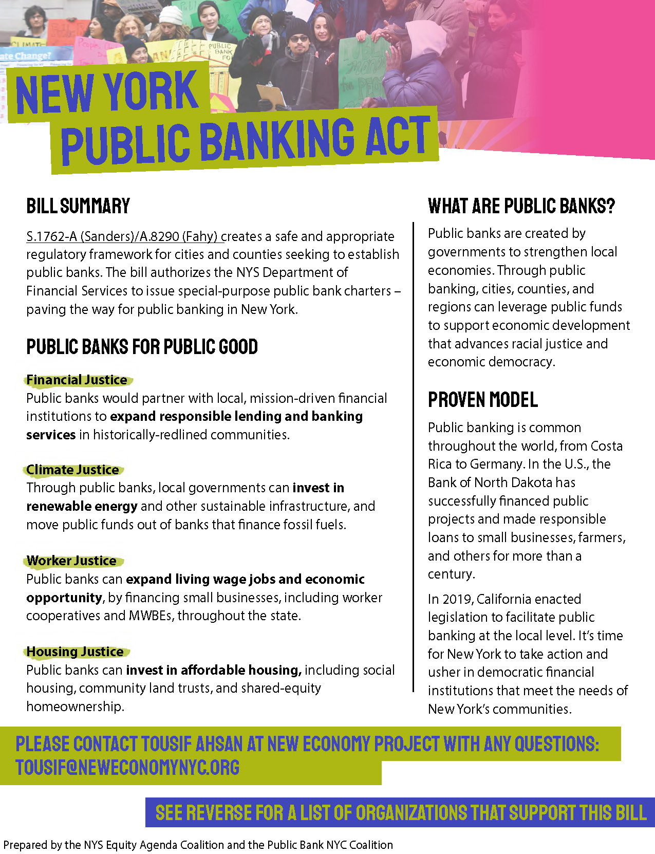 New York Public Banking Act