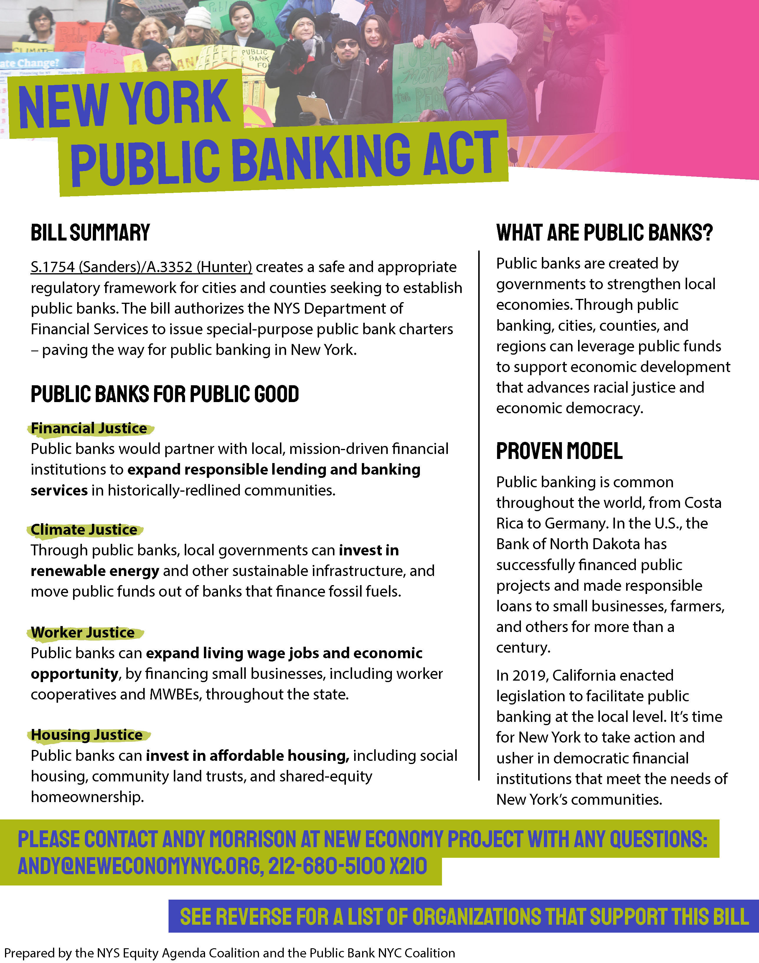 New York Public Banking Act