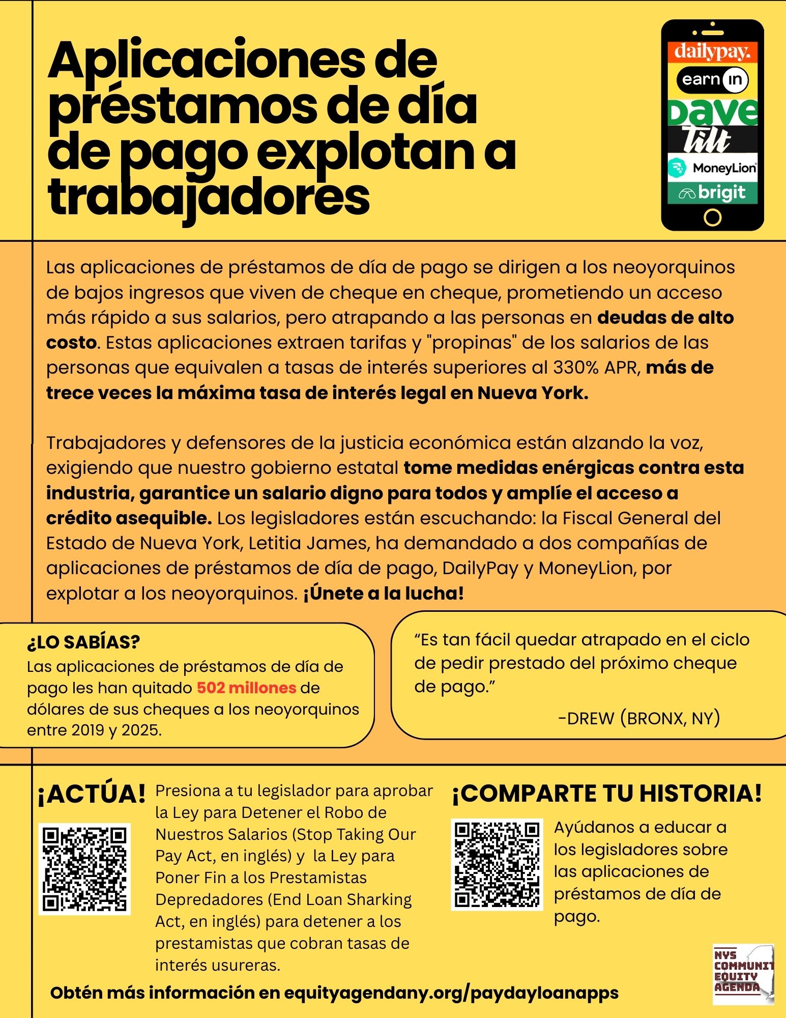End Loan Sharking Act - Spanish